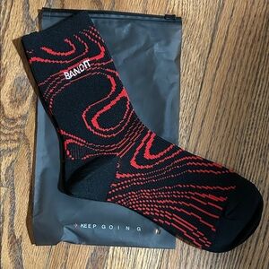 NWT Bandit Black and Red Membership Socks